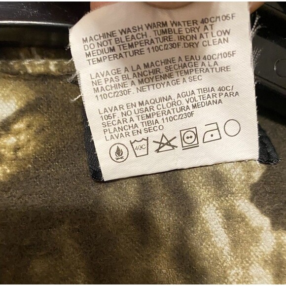 VNTG 90’s Codet Flannel Shirt Men's Large Brown Green Camo Chamois Made In USA - Picture 7 of 10